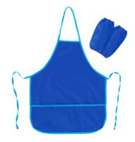 Фартук для труда "Пифагор" (44х55 см; синий)