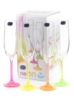 Бокал для шампанского стеклянный "Neon" (4 шт.; 190 мл)