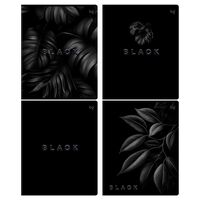 Тетрадь полуобщая в клетку "Just Black" (48 листов)