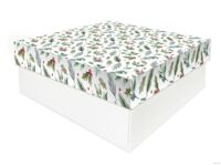 Подарочная коробка "Рождественские веточки" (20х20х8 см)