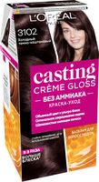 Краска-уход для волос "Casting Creme Gloss" тон: 3102, холодный темно-каштановый