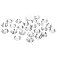 Стразы пришивные для рукоделия (6 мм; 25 шт.; прозрачный)