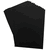 Фетр листовой жесткий (20х30 см; чёрный; 12 листов)