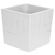 Цветочный горшок "Квадро" (6,6 л; белый)