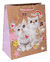 Пакет бумажный подарочный "Милые котята" (32х26х12 см)